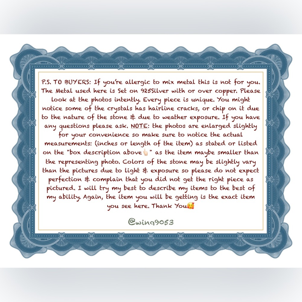 Pink Peruvian Opal Ring Size 9 1/2 - Picture 7 of 7